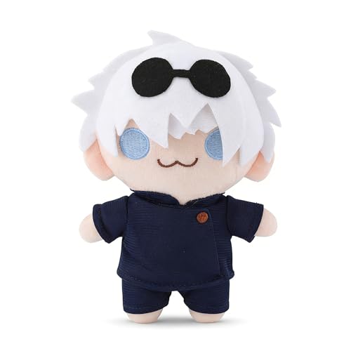 Fantasix 22 cm Satoru Gojo Plush Soft Anime Figure Plushies Cute JJK Gojo Sunglasses Stuffed Doll for Fans