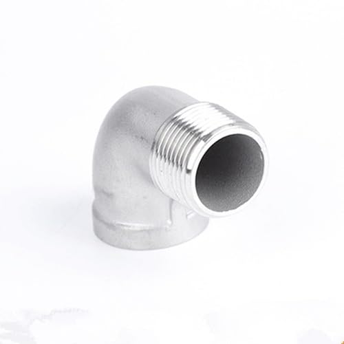 90 Degree Angled SUS Elbow Pipe Fitting Connector - 304 SS for Home Improvement Hose Connections(DN32)