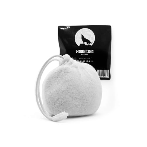 MoonKing Sports Chalk Ball 60 g – optimaler Grip & wiederbefüllbar - Gym Chalk, Climbing Chalk, Chalk Bouldern, Chalk Klettern - Boulderball, Chalk Ball wiederbefüllbar