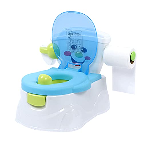 Kinder Toilettensitz Baby Kindertoilette Wc Sitz für Baby Toilettentrainer, Töpfchen Toilette Lerntöpfchen Toilettensitz Töpfchen Kinder Toilettentrainer Potty (Blau)