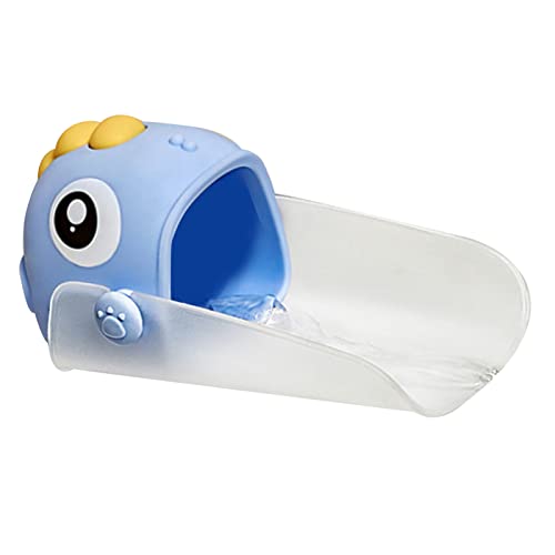 Image of Garosa Faucet Extender for Toddlers Cartoon Faucet Extender for Kids Hand Washing Kids Hand Wash Helper for Bathroom Kitchen Bathtub Sink(Blue)