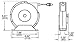 Reelcraft 3050 50’ Spring Retractable Grounding Reel, Nylon Coated Cable Made From Industrial Grade Carbon Steel