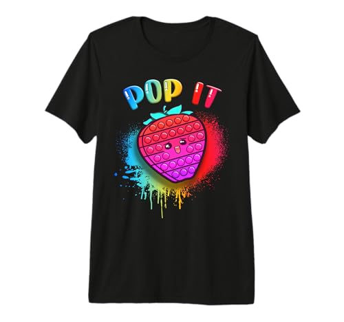 Strawberry Pop It Fidget Toy for Girls Pop It Premium T-Shirt