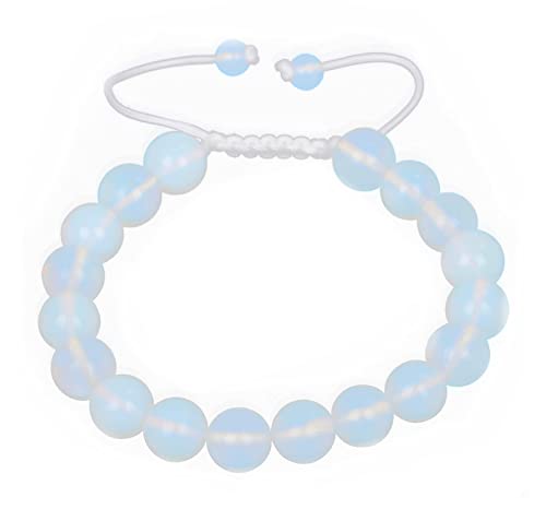 Image of AD Beads Natural 10mm Gemstone Bracelets Healing Power Crystal Macrame Adjustable 7-9 Inch