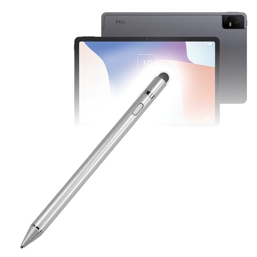 BoxWave Stylus Pen Compatible with TCL NxtPaper 11 (2nd Gen 2025) - AccuPoint Active Stylus, Electronic Stylus with Ultra Fine Tip - Metallic Silver