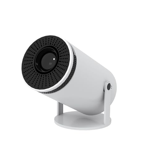 Image of Zync T200 Android12 4K Smart Wi-Fi Bluetooth Mini Home Cinema 3D Portable Outdoor Entertainment 1080P Projector 5500 Lumens with Built-in Streaming Apps(Netflix,Prime Video,Hotstar) 3WSpeaker(White)