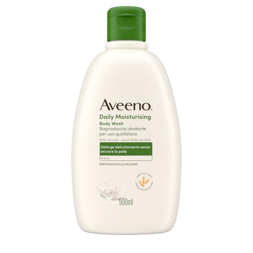 Aveeno Daily Moisturising Bagnodoccia, Lenitivo e Idratante, 500 ml