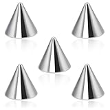 [From da Phactory] フロム ダ ファクトリー コーンキャッチ サージカルステンレス 軟骨ピアス ボディピアス5個(16G/18G両用4mm)