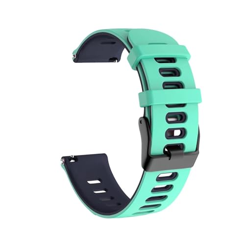 22mm 20mm �V���R���X�g���b�v�AWatch 6/5/4 40mm/44mm / Watch4/GT4 �X�|�[�c���X�g�o���h�u���X���b�g/GTR/GTS�ɑΉ�(Teal Midnight blue,22mm Universal)