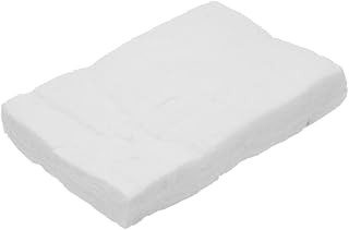 Fireplace Firebox Safety Blanket, Calcium-Magnesium-Silicate Fiber For Bioethanol Gel Burner, White(30X10X5CM)