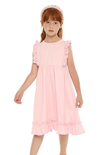 Mud Kingdom Girls Dress 4th of July Cute Independence Day American Flag Ruffle Sleeve Summer Holiday2