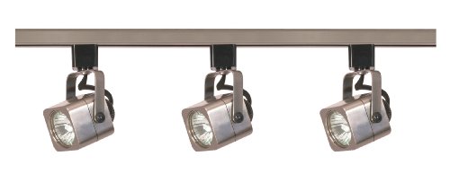 NUVO TK347 Mr16 Square Track Kit, Brushed Nickel