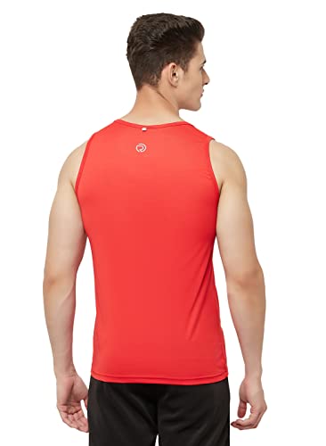 Image of TRUEREVO Men's Light Weight Dryfit Sports Tank Top Vest with Reflective Details for Running, Gym & Training