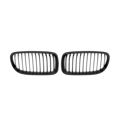 Grilles de calandre diamant noir brillant pour Série 3 E90 E91 2009-2012 au design double lamelles