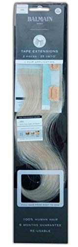Balmain Tape Extension Human Hair 2-Pieces, 25 cm Length, Number 10A Extra Super Light Ash Blonde, 0.021999999999999902 kg