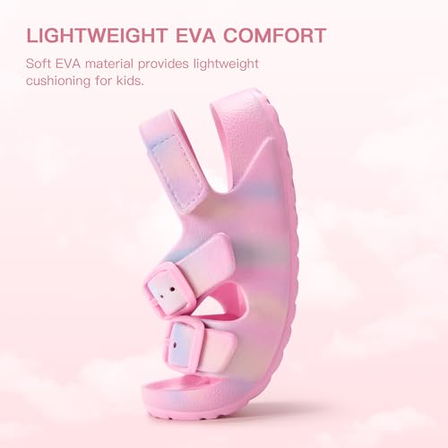 Image of Stelle Toddler Girls Sandals Adjustable Buckle Open Toe Sandal