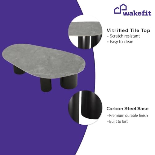 Image of Wakefit Center Table | 1 Yr Warranty | Coffee Table for Living Room Wooden, Tea Table for Living Room Wooden, Sofa Table, Free Installation from Brand, Modern Multi-Functional & Wobble-Free(Sumtr)