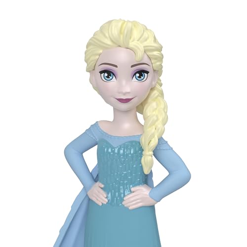 Image of Disney Frozen Toys, Elsa Small Doll with Snowgie Figure, Customizable Snowflake Accessory & Stickers, Inspired by Disney Movie