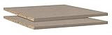 Rauch Möbel Zubehör Einlegeböden Drehtürenschrank, 2er Set, BxHxT 43x16x45 cm