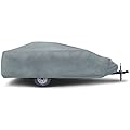 Budge - RVRB-62 Folding Camper RV Covers Fits Folding Campers 12' to 15' Long (Gray, Polyproplyene)