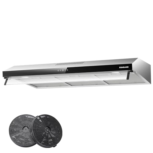 GASLAND UC90SS Cappe a Doppio Motore 90 cm, Aspirazione & Ricircolo, Silenziosa, 361 m³/h, 3...
