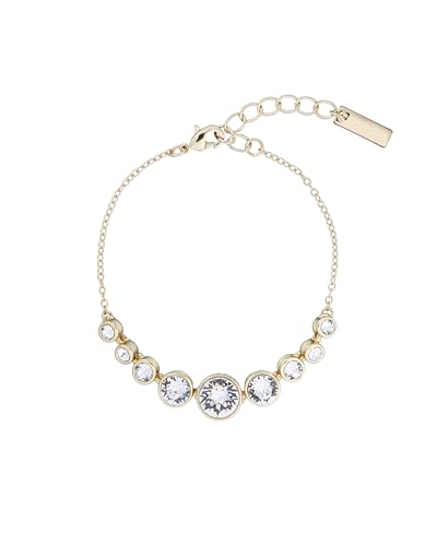 Karen Millen Crystal Flow Bracelet for Women (Gold/Crystal)