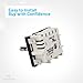EvertechPRO WB24X40331 WB24X22341 Cooktop Infinite Control Switch Replacement for GE
