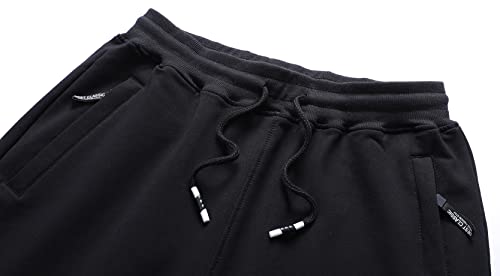 Kihatwin Big Boy's Teen Zip Joggers Pants Casual Gym Workout Athletic Pants Tapered Sweatpants with Pockets3