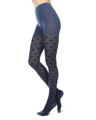Image of MeMoi Paisley Pop Cotton Blend Sweater Tights