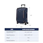 Travelpro Crew Classic Lightweight Softside Expandable Carry on Luggage, 8 Wheel Spinner Suitcase, Men and Women, Carry On 21-Inch, Patriot Blue - Image 2