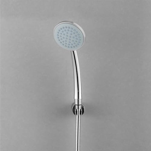 Image of HomeWorks Rado ABS Plastic Multi-Function Rain And Mist Spray Hand Shower Head For Bathroom - Chrome Finish (Pack of 2)