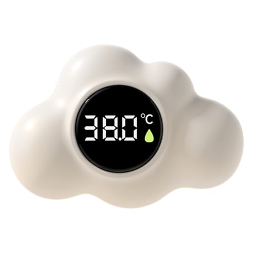 Thermometre Bebe Bain | Numérique Intelligent Flottant - Forme De Arrondi, Avec Écran LED, Étanche, Mesure Précise Pour Piscines, Douches Familiales, Baignoires
