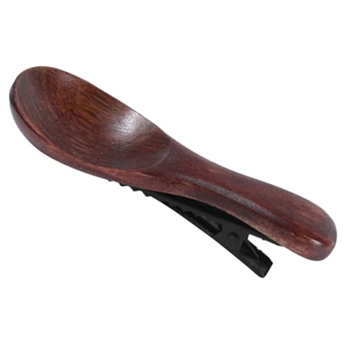 ARTIBETTER Pinza Pelo de Cocodrilo de Madera, Clip Lateral para Cabello Femenino, Accesorio Elegante y Resistente para Peinados y Uso Diario, Color Café, Diseño Práctico y Color Aleatorio