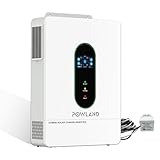 POWLAND 12000W Grid-Tied Solar Hybrid Inverter 48V DC to 120V-240V AC Single Phase Split Phase Power Inverter,Built in 200A MPPT Charge Controller,Solar Inverter Work with 48V LiFePO4/Lead Acid