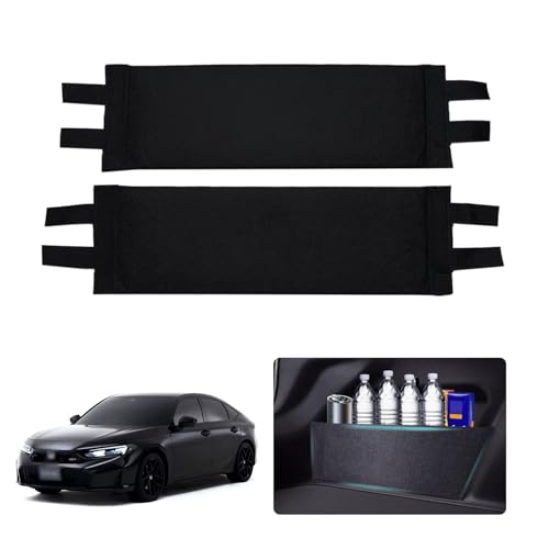 Frencstr Rear Trunk Organizer Side Divider Sticker fit for 2022-2024 Honda Civic 11th Gen Sedan Trunk Side Storage Baffle Partition Board for Honda Civic Accessories 2PCS