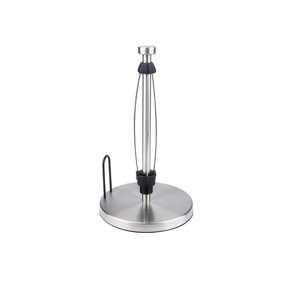 Portarotolo da Cucina Portarotolo da Cucina, portasciugamani autoportante in Acciaio Inox for Piano di Lavoro della Cucina e Tavolo da Pranzo Portarotoli Cucina(Silver)
