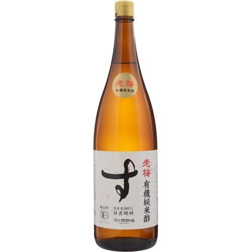 河原酢造 有機純米酢 老梅 1800ml（米酢の人気おすすめ10選！純米酢や 