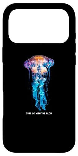 Awesome Cute UnderWater Fish Sea Just Go With Flow JellyFish �X�}�z�P�[�X iPhone 17 Pro Max �p