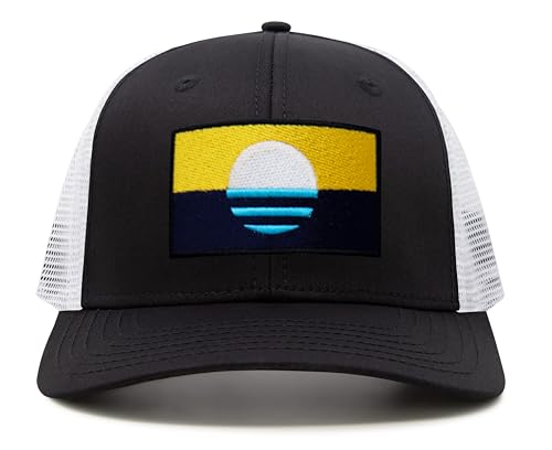 Image of International Tie City Hat for Men and Women, Adjustable Snapback Trucker Baseball Cap with Embroidered Patch