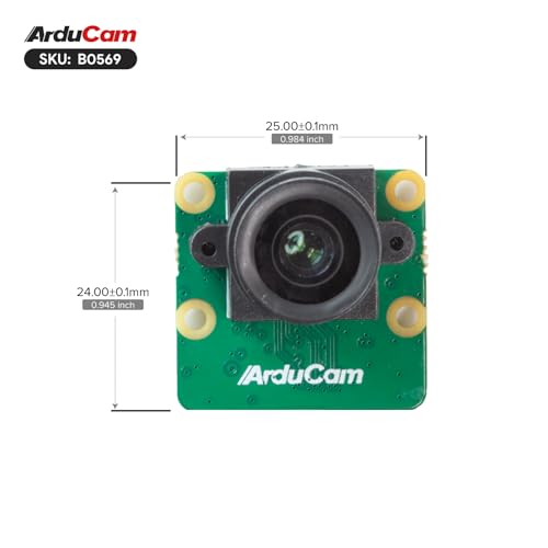 Image of Arducam for Raspberry Pi Camera, 4K IMX415 Low Light Camera Module with M12 Lens, 15-15pin, 15-22pin Ribbon Cable Included