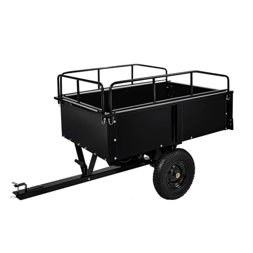 GarveeTech 750LBS Heavy Duty ATV Trailer Tow Behind Steel Dump