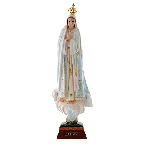 Godsmoer van Fatima met duiven van hars