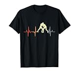 Öl-Ringkampf Wrestling Herzfrequenz Retro Wrestler T-Shirt