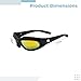 Tressify Armed Shooting Glasses with 6 Lens, Polarized, Impact Resistant Riding Goggles, 5.8 in, for Cs Shooting