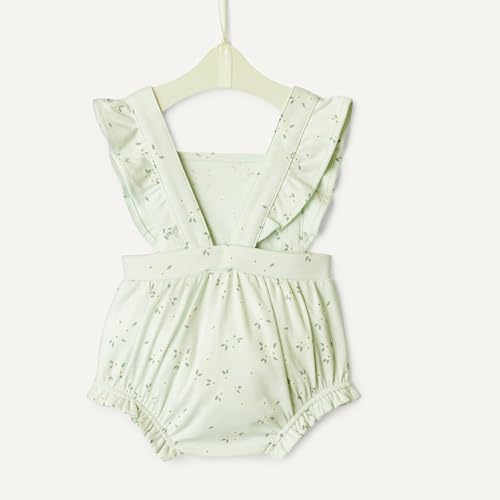 Amazon Essentials X Sofia Grainge Baby Girls' Baby Girls Ruffle Romper, Pale Mint Green Ditsy Floral, 18 Months - image 5