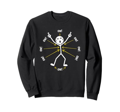 Ow Ow Ow Ow Stickman Figure Humorous Chronic Pain Awareness �g���[�i�[
