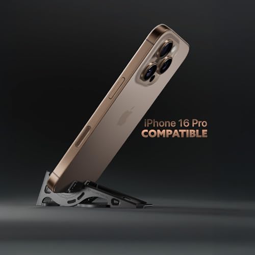 Geometrical PT-BK-315-PRO Pocket Tripod Pro - Foldable Credit-Card-Size Phone Stand, Compatible With Iphone & Android - Carbon Fiber Legs & Adjustable Tilt Angle thumb #1