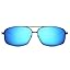 2026 Gunmetal Frame Blue Mirrored Lens