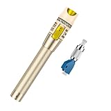 Visual Fault Locator,100-120KM Fiber Optic Cable Tester Meter, VFL Red Light Pen Light Source Testers (Golden)