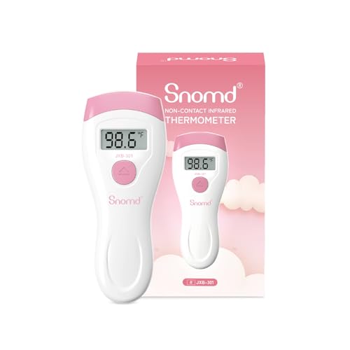 Image of Non-Touch Forehead Thermometer, Digital 2-in-1 Infrared Thermometer for Adults, Kids, and Babies with Fever Alarm, Instant Reading, Medical-Grade Accuracy
